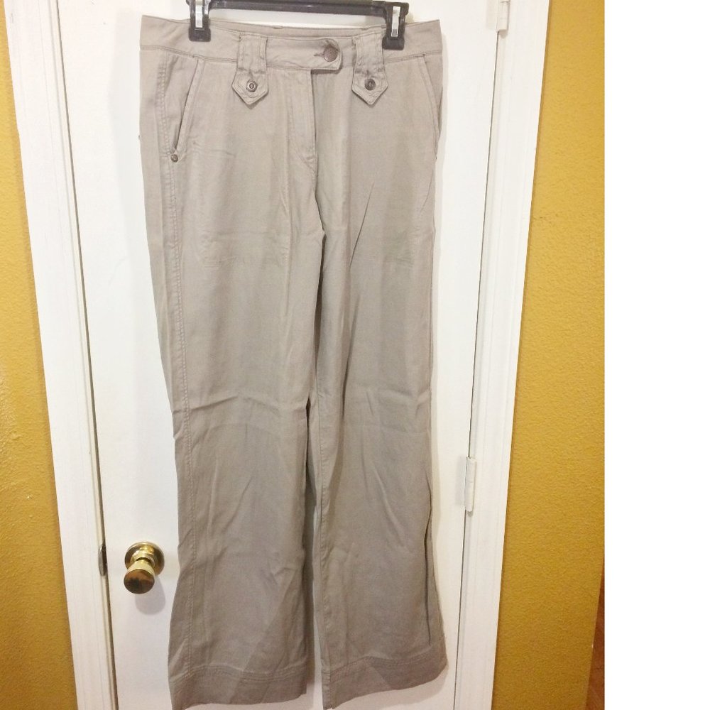 Replay women's size 28 dark khaki 100% cotton Italian made trousers 30x32 30x33
